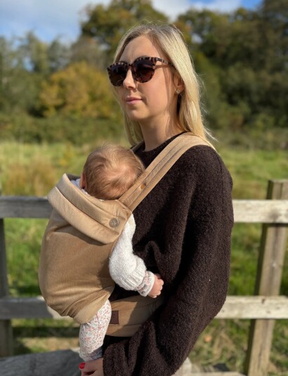 Bizzi Growin Nomad Velvet Baby Carrier Brown