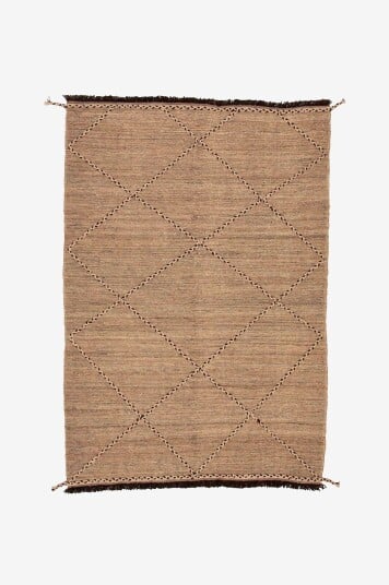 Bargi Woolcarpet Kilim Moroccan Design Natural 199x283 Brun Bargi Woolcarpet Kilim Moroccan Design Natural 199x283 Brun