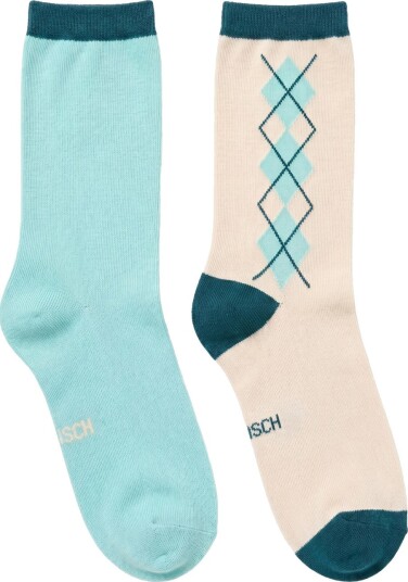 Röhnisch 2 Pack Argyle Socks Golfsokker Eggshell Blue