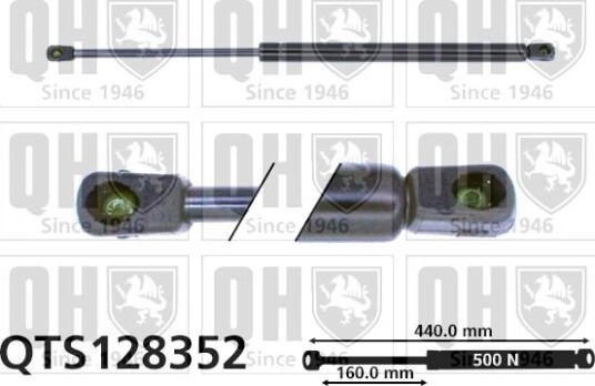 QUINTON HAZELL QTS128352 Baklukedemper