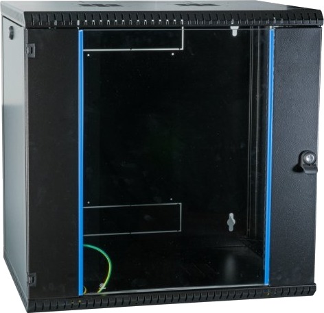 Efb Elektronik 691712Vts.45 Veggmonterbar Hylle 12U 50 Kg Nøkkellås Svart