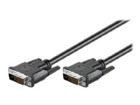 MicroConnect DVI-D Dual-Link 2m Hankjønn til Hankjønn Kabel Svart