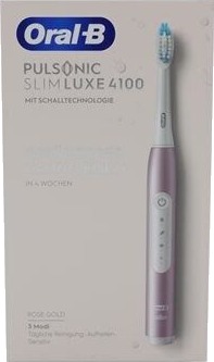 Oral-B Pulsonic Slim Luxe 4100 Elektrisk Tannbørste med Sonisk Teknikk Rosegull Oral-B Pulsonic Slim Luxe 4100 Elektrisk Tannbørste med Sonisk Teknikk Rosegull