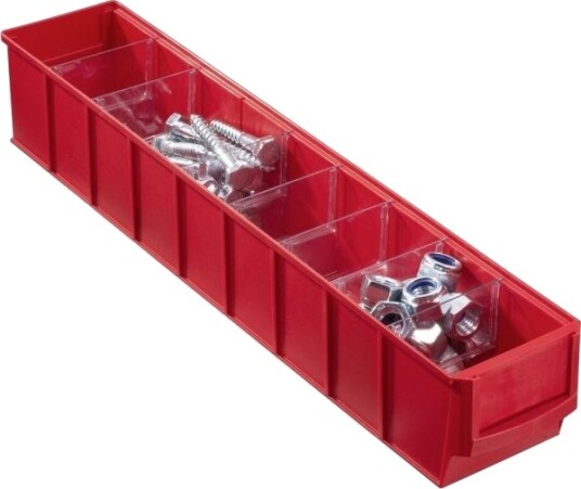 Allit 456561 Oppbevaringskasser L X B X H 91 X 500 X 81 Mm Rød 1 Stk