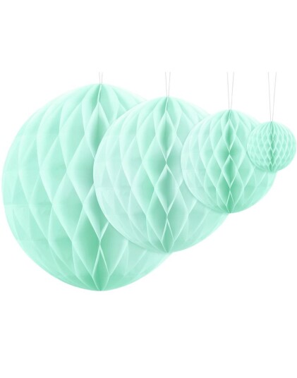 Mingrønn Honeycomb Ball VELG STØRRELSE 10 40 cm