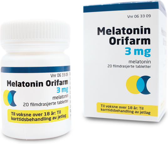 Melatonin Orifarm 3 mg tabletter 20 stk.