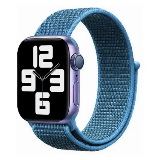 Apple Watch (38/40/SE/41MM) Lippa Nylonstropp - Lyse Blå