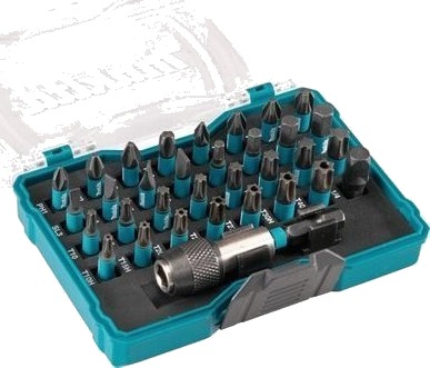 Makita 33 Dele Impact Bitsett med Holder - Svart