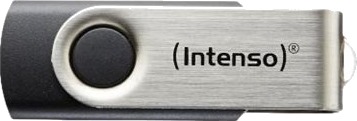 Intenso Basic Line Usb-Flashstasjon 64 Gb Usb 2.0 Svart Sølv