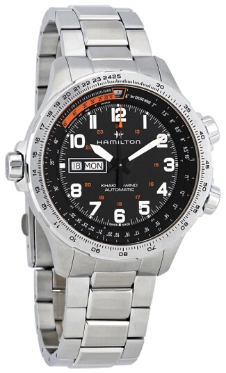 Hamilton Herreklokke H77755133 Sort/Stål Ø45 mm