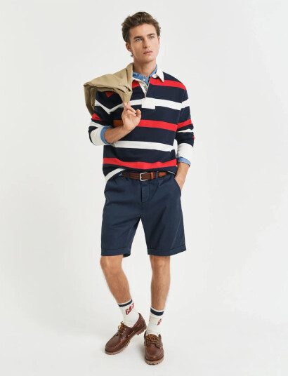 GANT Reg Sunfaded Chino Shorts - Navy - 30