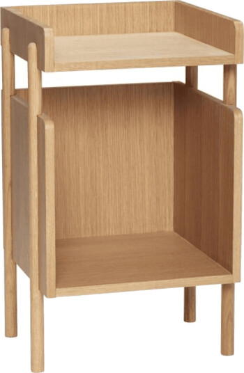 Hübsch Archive Bedside Table Natural - Beige - ONE SIZE
