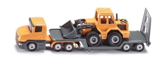 SIKU 1616  low loader with front loader 1:64