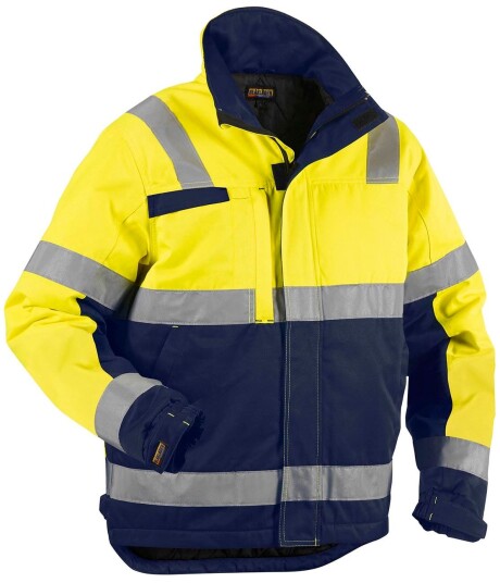 Blåkläder Vinterjakke varsel Gul/marineblå XXL