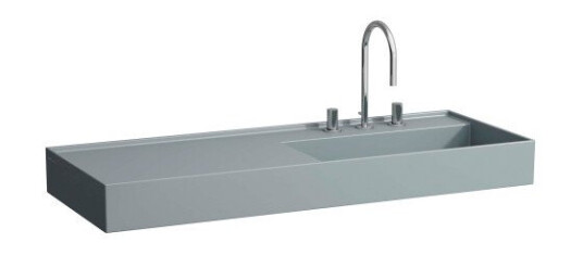Kartell Laufen servant, 120x46 cm, høyre, matt grafitt