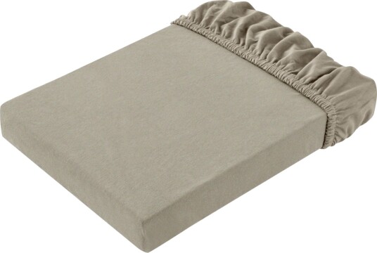ERWIN M. Stretchlaken Stretch elastisk; 140 160x200 220 cm BxL; Gråbrun/taupe