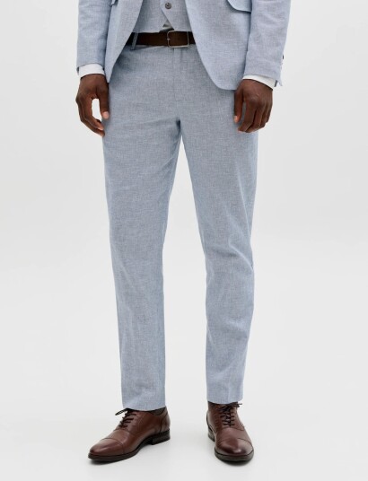 Jack & Jones Jprmartin Summer Trs Linen Blend No06 Sn Blue 46 Jack & Jones Jprmartin Summer Trs Linen Blend No06 Sn Blue 46