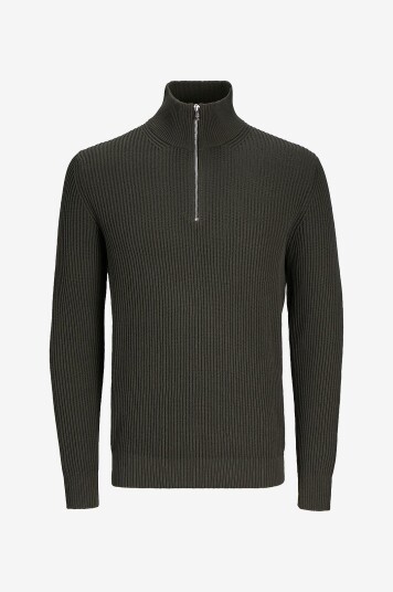 Jack & Jones Junior Genser jprBlaliam Knit Half Zip BF Jnr Grå