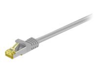 MicroConnect - Nettverkskabel - RJ-45 (hann) til RJ-45 (hann) - 25 cm - SFTP, PiMF - CAT 7 - grå