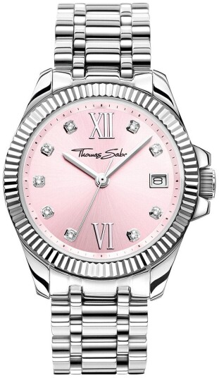 Thomas Sabo Dameklokke WA0401 201 204 Divine Rosa/Stål Ø33 mm