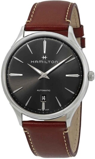Hamilton Herreklokke H38525881 Jazzmaster Grå/Lær Ø40 mm Hamilton Herreklokke H38525881 Jazzmaster Grå/Lær Ø40 mm