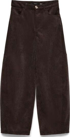 Vero Moda Vmkaitlin Hw Wide Cord Barrel Pant CHOCOLATE TORTE 40 x 32