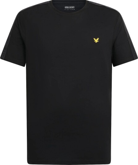 Lyle & Scott Sport Jacquard Tape T Shirt Black XXL