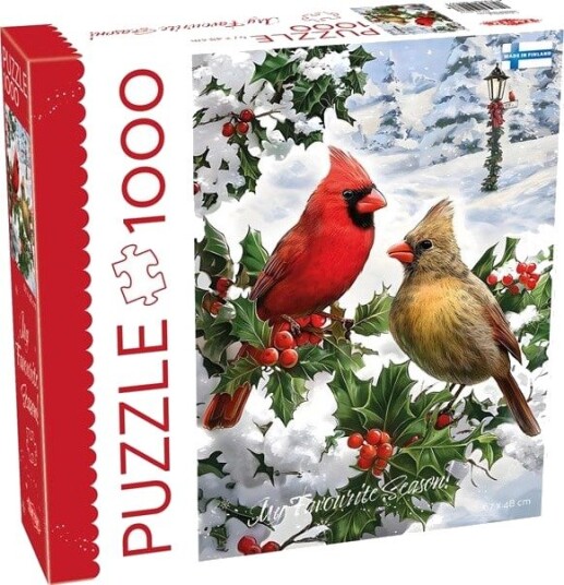 Tactic 1000 pcs puzzle: Birds on Branch