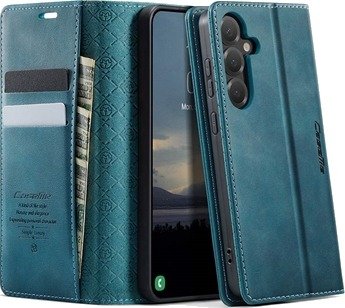 Samsung Galaxy S26 FE Caseme 033 Lommebok-etui med kalvestruktur og RFID-blokkering - Grønn