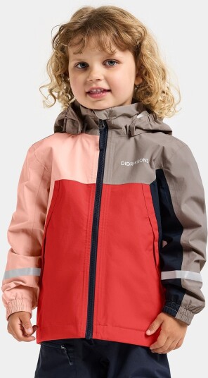 Didriksons Kids' Pilvi Jacket 2 Powder Peach 110 Didriksons Kids' Pilvi Jacket 2 Powder Peach 110