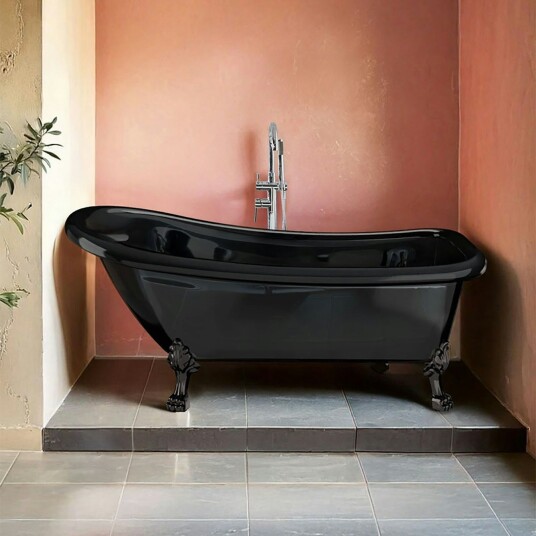 Badekar Noro Old England 1530 mm Sort sorte føtter Badekar Noro Old England 1530 mm Sort sorte føtter