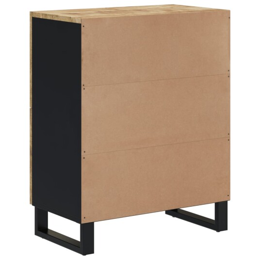 vidaXL Skjenk med 4 dører 60x33x75 cm heltre mango