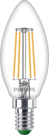 Philips Filament Mignonpære Klar 40 W B35 E14 X3 2,3 W 40 W E14 485 Lm 50000 Timer Varm Hvit Philips Filament Mignonpære Klar 40 W B35 E14 X3 2,3 W 40 W E14 485 Lm 50000 Timer Varm Hvit