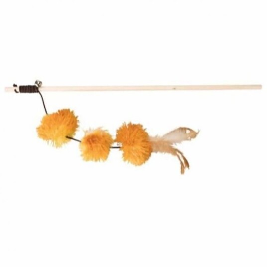 Trixie Drillpinne Lekestang m/PomPom Bolde 40 cm