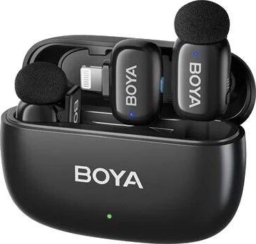 Boya Mini 15 Trådløs Mikrofon med 30 timers batteritid og støyreduksjon