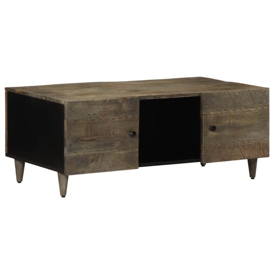 Salongbord lysegrå 100x54x40 cm heltre mango 8721158448972