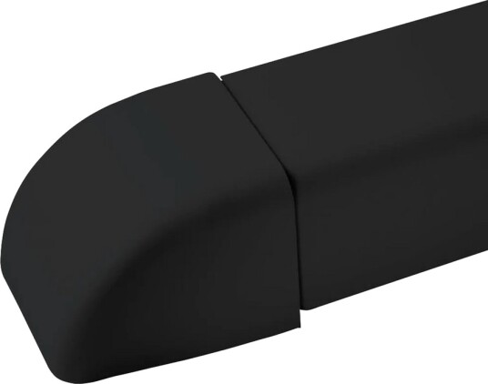 ENDELOKK 80X60MM, SORT