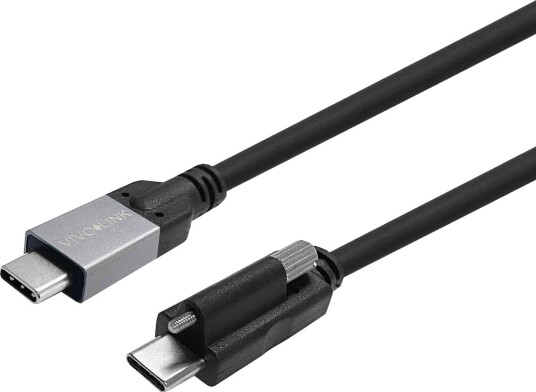 VIVOLINK USB-C Screw to USB-C Cable 9m