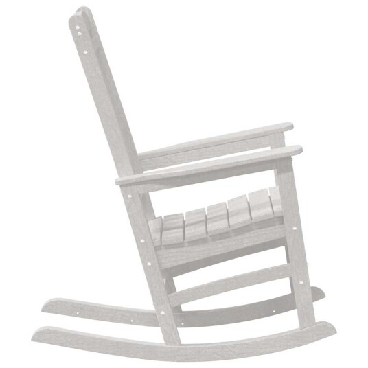 Hagegyngestol Hvit 70x92x108 cm HDPE