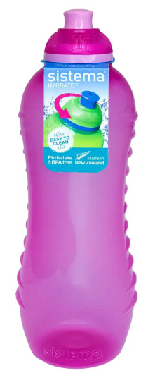 Sistema - 620ml Squezze Pink Online Range