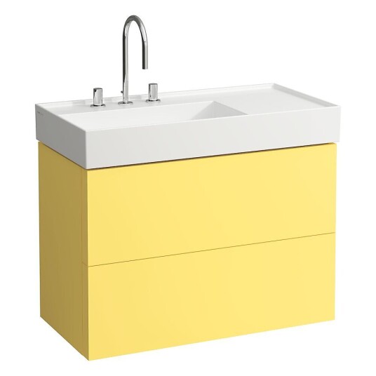 Laufen Kartell Servantskap med 2 skuffer 880x600 mm Mustang Gul
