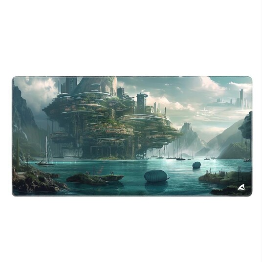 Sharkoon SKILLER SGP40 D6 Gaming Musematte 1000x500mm Teal Flerfarget Sharkoon SKILLER SGP40 D6 Gaming Musematte 1000x500mm Teal Flerfarget