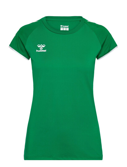 Hummel Hmlcore Volley Stretch Tee Wo - Green - XS Hummel Hmlcore Volley Stretch Tee Wo - Green - XS