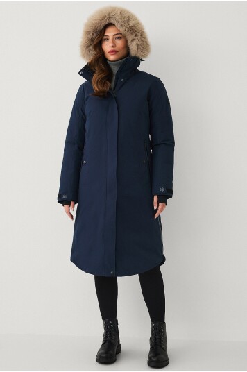 Áhkká Dunparkas Down Parka Polar W Blå