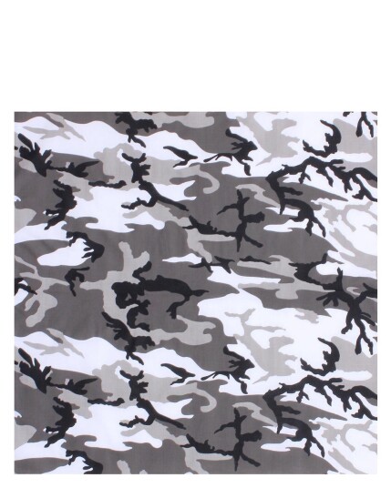 Rothco kamuflasjebandana nr. 6   68 cm Hvit Grå