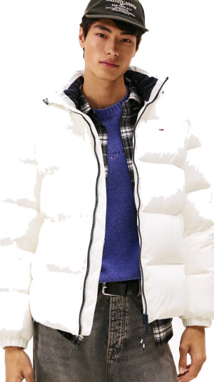 Tommy Jeans Tjm Essential Down Jacket Ext - White - XXXL