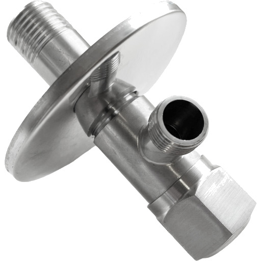 DRJ avstengningsventil i rustfritt stål 1/2x3/8 DRJ avstengningsventil i rustfritt stål 1/2x3/8