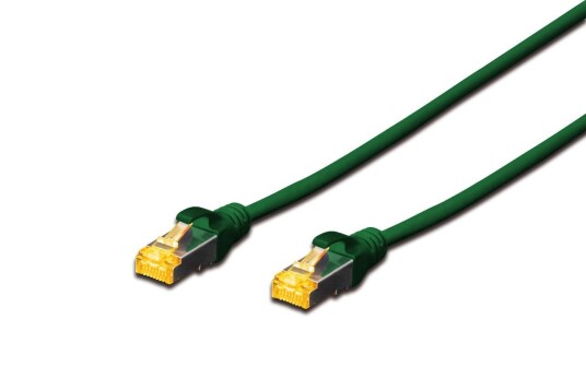 Digitus S-FTP PatchCord Cat6a. LSZH CU. Green 5.0m Factory Sealed