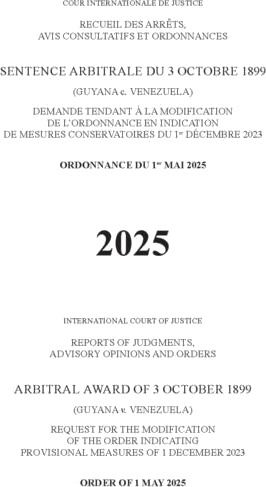 Arbitral Award of 3 October 1899 (Guyana V. Venezuela) Arbitral Award of 3 October 1899 (Guyana V. Venezuela)