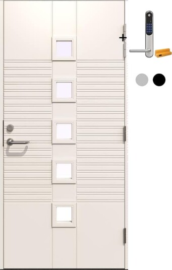 Ytterdør Gilje Zeus med Yale Doorman Classic Home